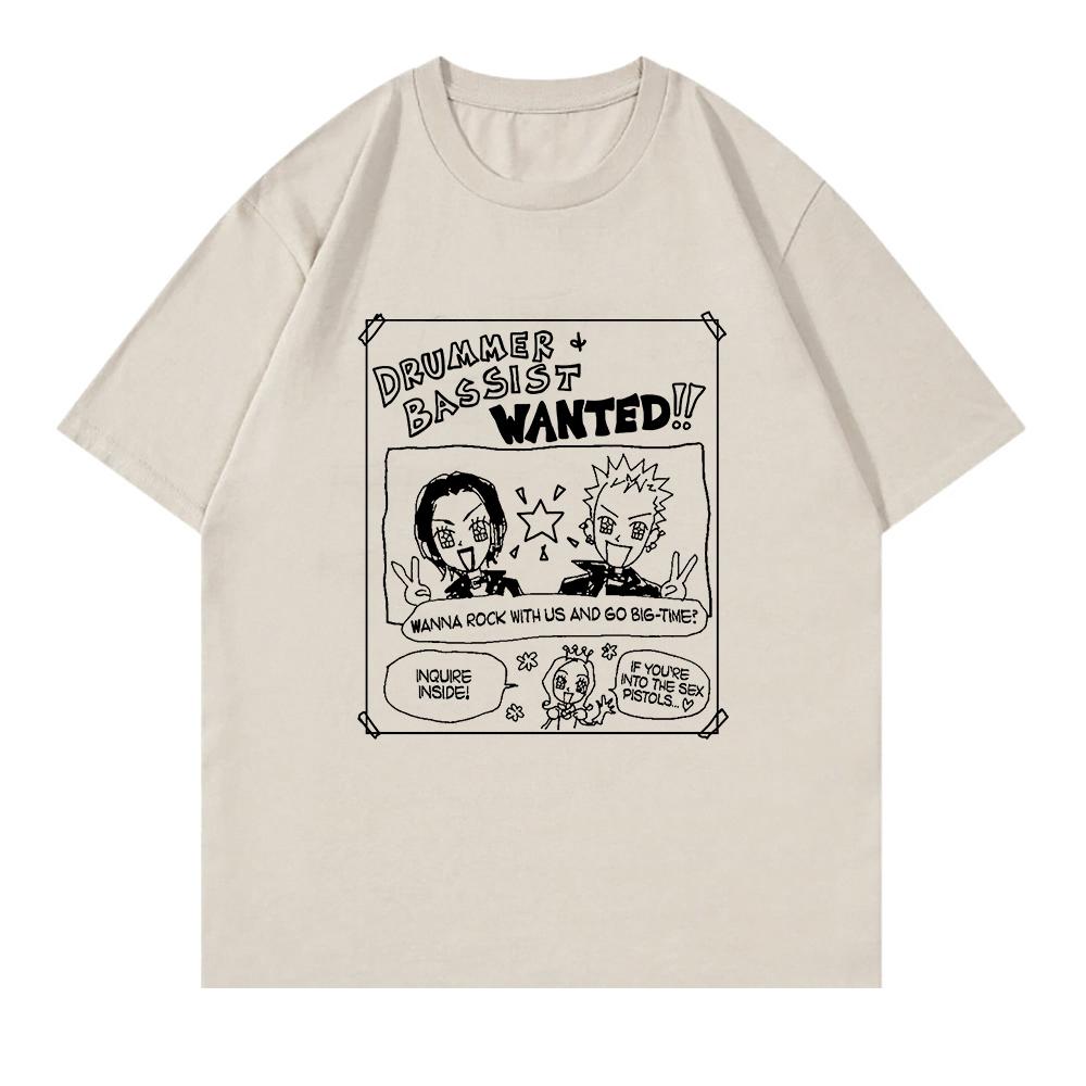 Nana Cartoon Black Stone Tshirt Funny Summer Mens Tshirt Harajuku Top High Quality Casual Cotton Tshirt Graphic Clothes