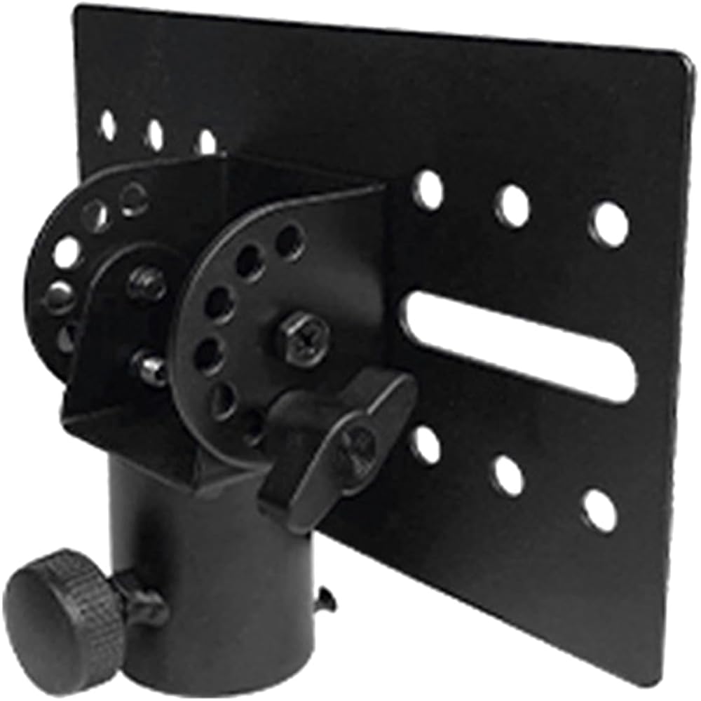 Rotatable 35mm Metal Mount Tripod Pole - Rotatable Metal Mount Adapter Bracket, 35mm Metal Mount DJ Speaker Stand Adapter, Robust Construction Support