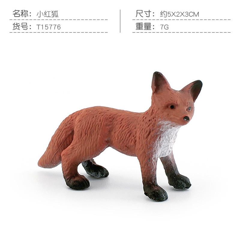 Beautifully Crafted Static Model Animals In Vibrant Colors Red Fox Kangaroo Skunk And Others