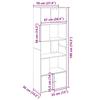 VidaXL Bookcase Concrete Grey 70x36x189 Cm Engineered Wood, Shelf, Bookshelf, Book Support, Furniture of 3295320