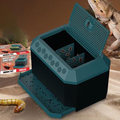 Reptilien-Futterbox, Gehege, Käfig, atmungsaktiv, Tank, Brutkasten, Terrarium, Tierlebensraum
