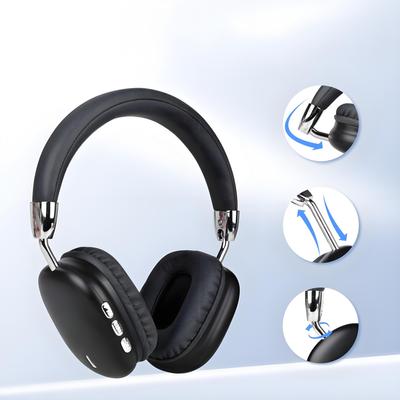 Bluetooth Wireless Bluetooth Compatible with Many Closed Sound Leak Black Headphones, Over-Ear Headphones, Headphones, On-Ear Headphones, Models,
