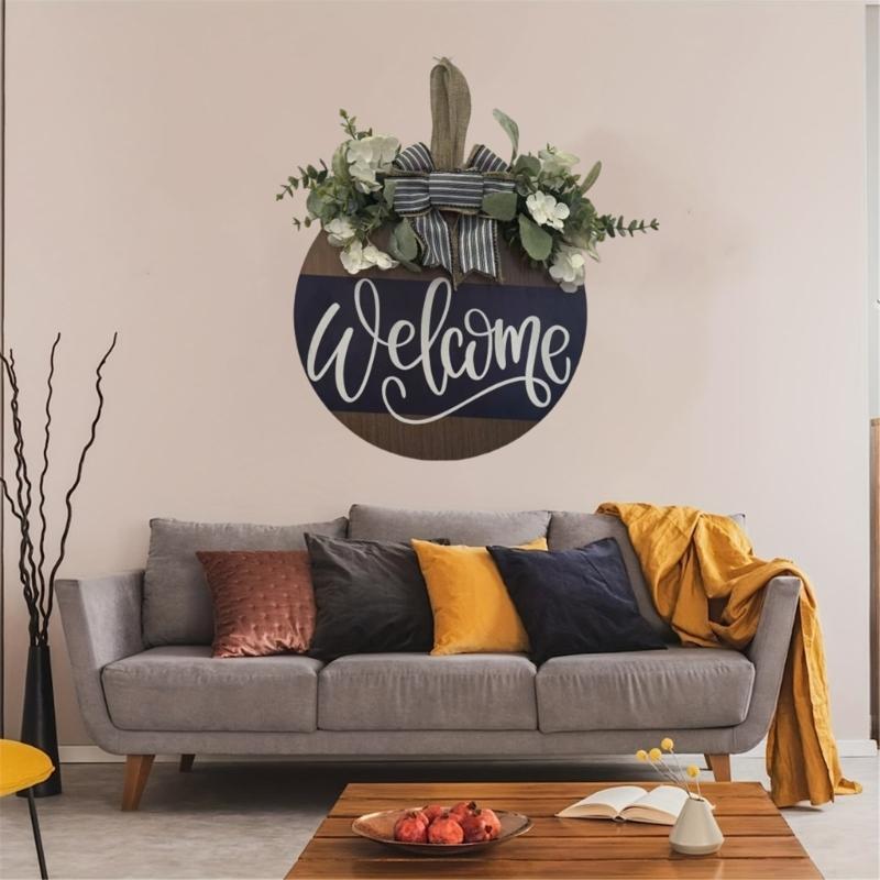 Handcrafted Wooden Letter Bowknot Holiday Garlands User friendly Door Or Wall Hanging For Seasonal Homes Decoration