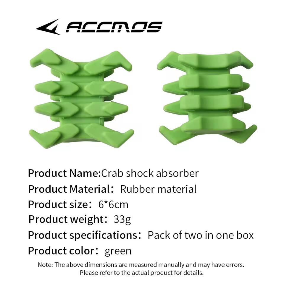 Shock Absorption Bow Vibration Limbs Stabilizer Crab Rubber Shock Absorption Damper Vibration Reducers for Compound Bow 2Pcs 5