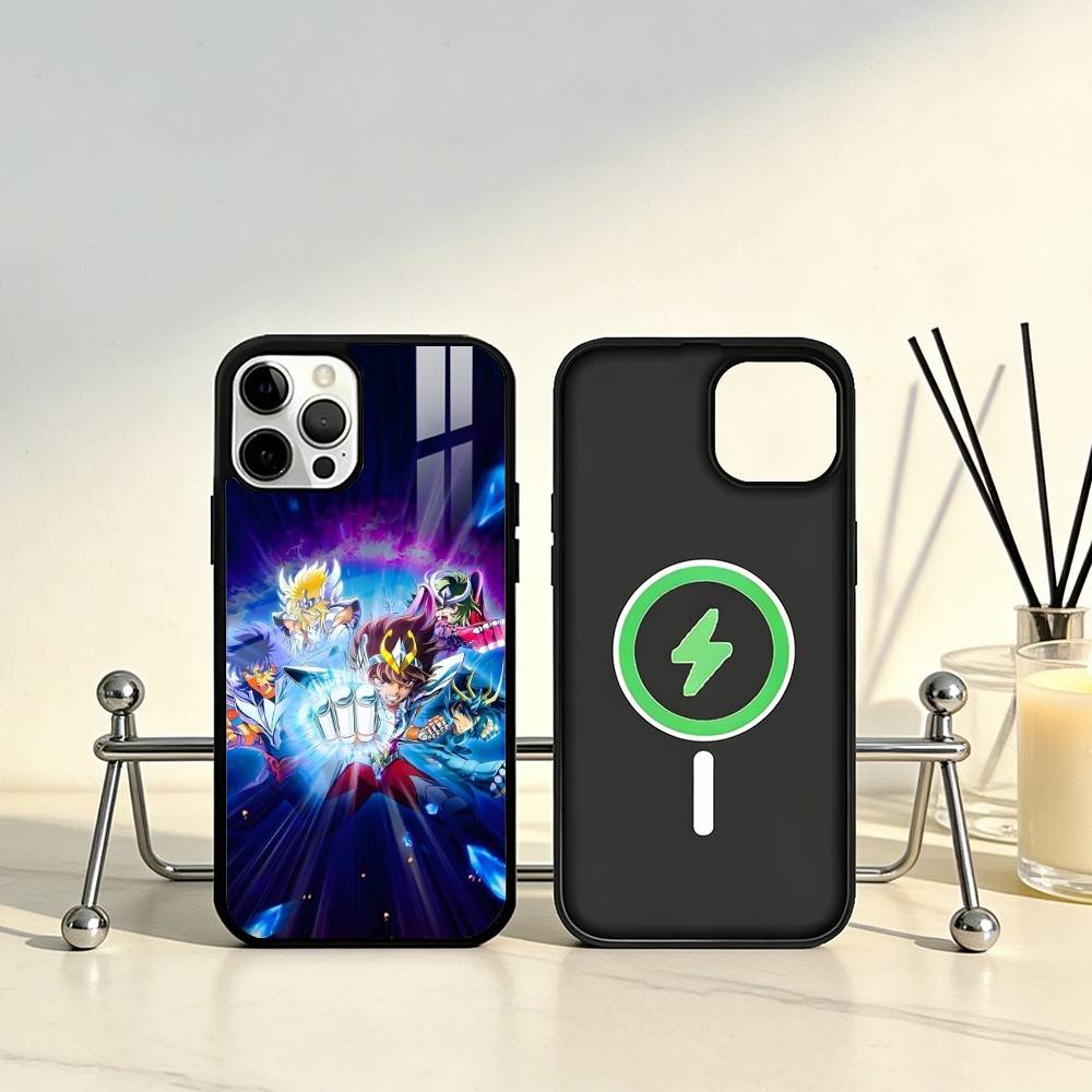 

S-Saint Seiya Knights Zodiac Phone Case For iPhone17,16,15,14,13,12,11 Plus,Pro Max Magnetic For Magsafe Wireless Charging iPhone14PRO
