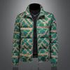 Men's Fashionable Trendy Stand Collar Down Cardigan Jacket 2025 Model QT6012