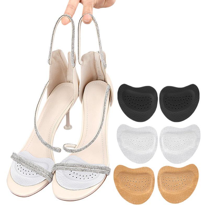 Self-Adhesive Leather Forefoot Pads: Anti-Slip, Shock-Absorbing, Soft Cushions for High Heel Sandals