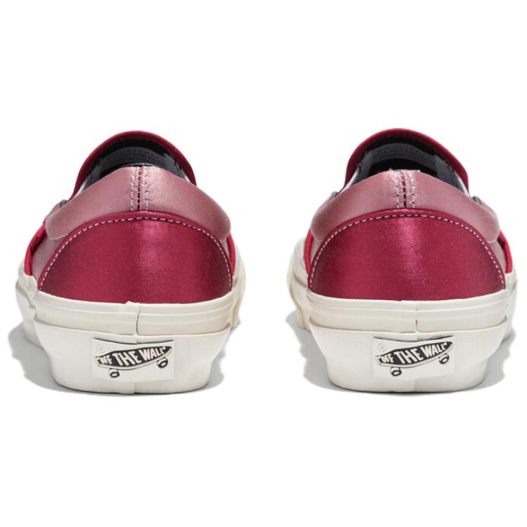 Vans Slip-On Comfortable Fashion Versatile Low-Top Skate Shoes Unisex Sneakers Red VN0007PJYJY1