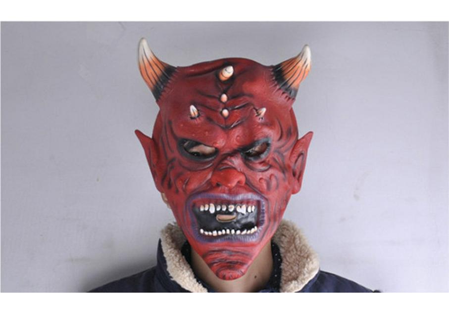 Halloween Devil Skull Pullover: Scary Sheep Horn Mask