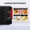 Micro-ondes pose libre - toshiba - mw2-mm20p(bk) - noir - 20l - 800w