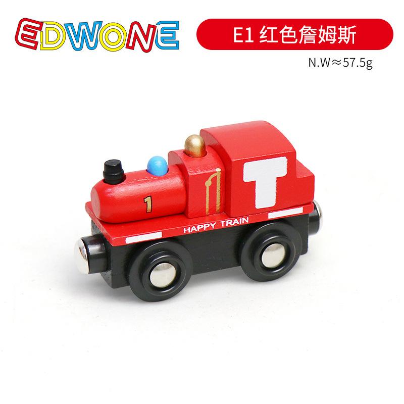NEU Holz Magnetischer Zugwaggon Lokomotive Krankenwagen Feuerwehrwagen Holz Eisenbahnzubehör passend für Holzschienen Spielzeug