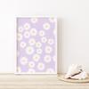 Flower Wall Art Canvas Print Natural Pastel Daisies Floral Illustration Poster Botanical Market Living Room Bedroom Decoration