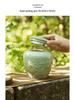 Chinese Embossed Celadon Tea Canister for Longjing, Maojian, Biluochun, Gyokuro, Zhuyeqing - Empty Tea Packaging Box