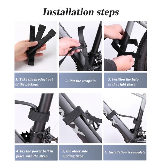 Curea pentru mâner pentru bicicletă chingă de nailon rezistentă, pliabilă universală, cadru pentru bicicletă de munte, curea de transport, centură de ridicare, accesorii pentru biciclete