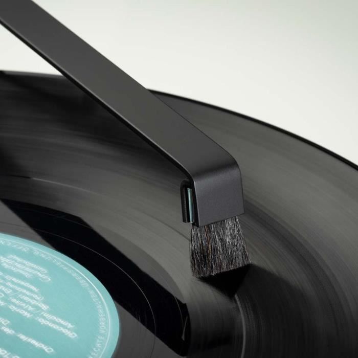 Brosse à affleurer - pro-ject - sweep it e - aluminium résistant - nettoyage de disques - noir