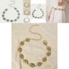 Bohemian Metal Waist Chain With Vintage Embossed Design For Women