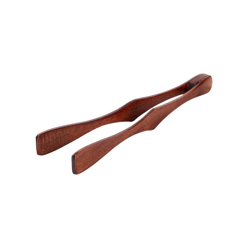 Wood Food Tongs Buffet BBQ Bread Serving Clips Household Kitchen Cooking Utensils for Restaurant Household Goods5