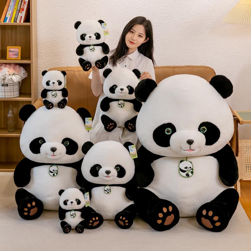 Plyšová bábika Panda s kvetinou – Darček na Deň detí pre chlapcov a dievčatá