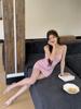 2026 Spring/Summer Sexy Slimming Back-shaping Vest Dress with Hollow-out Pleated Short Skirt