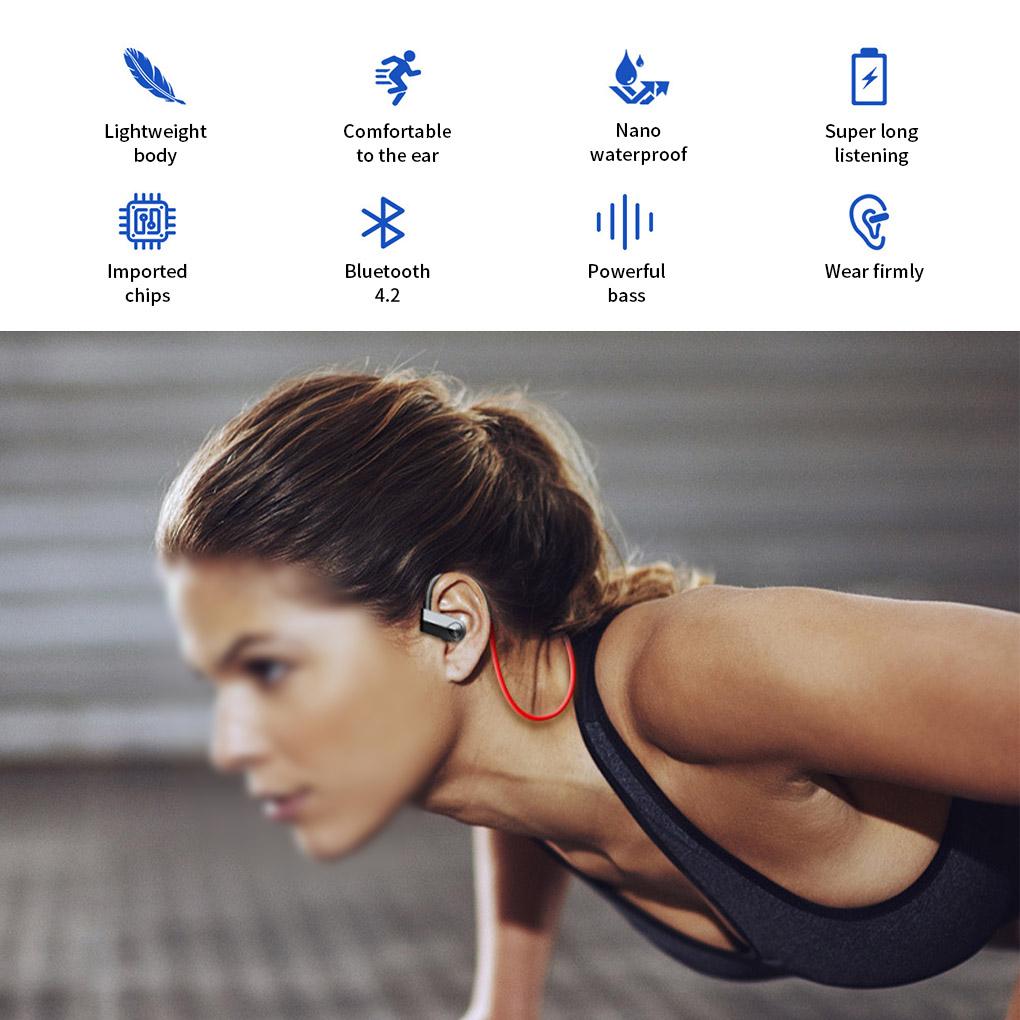K98 Wireless Earphones Bluetooth\-compatible Sport Headphone Noise Canceling Headset with Mic For iPone 11 12 for
