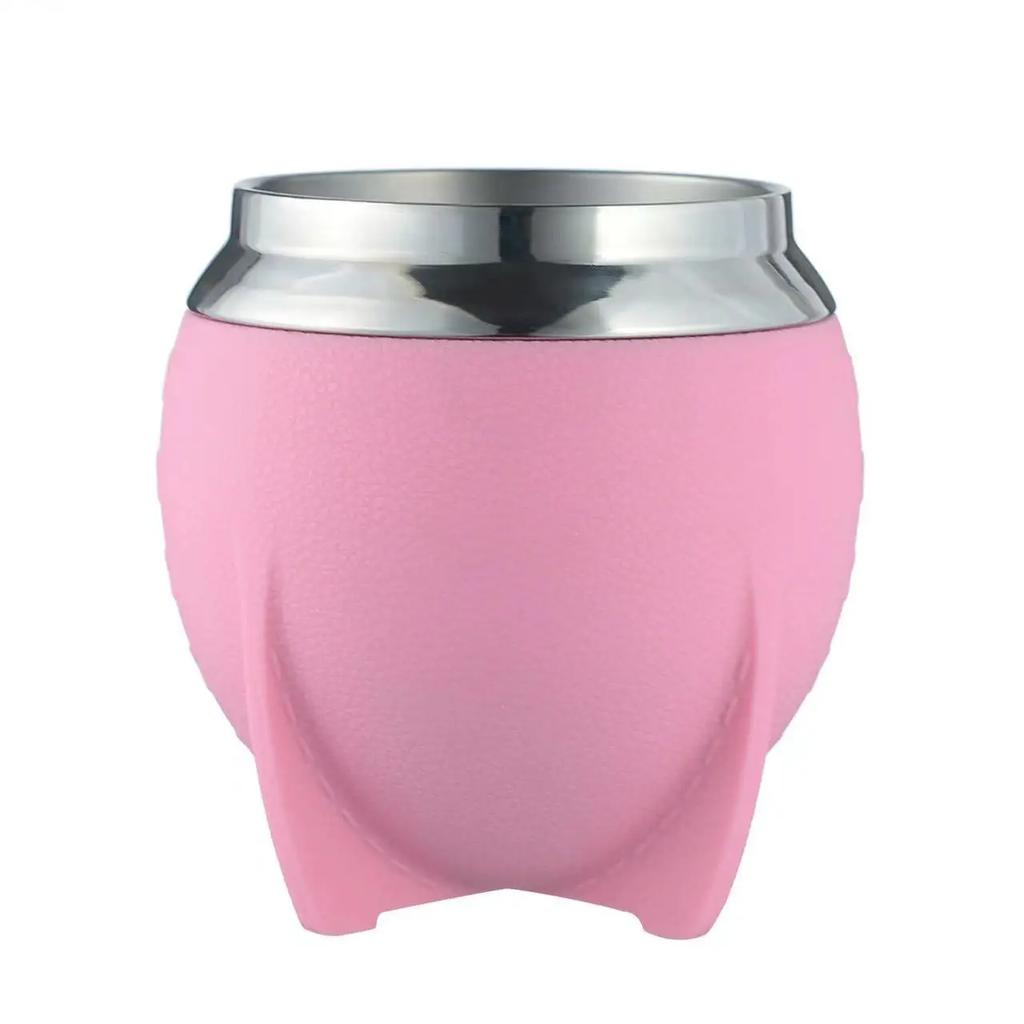 280ml Double Wall Layer Stainless Steel Yerba Mate Tea Cup Tumbler Rocket Coffee Cup Coffee Tumbler No Straw