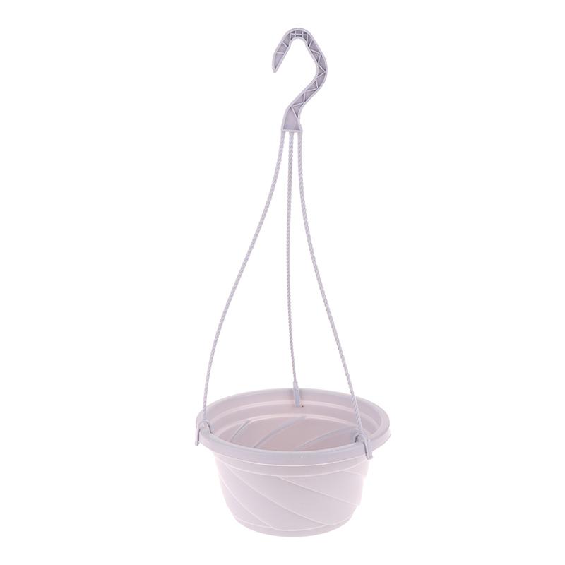Plastic Hanging Planter Flower Plant Chain Basket Planter Holder Succulent Plant Flower Pots Flowers Container Home Garden Decor