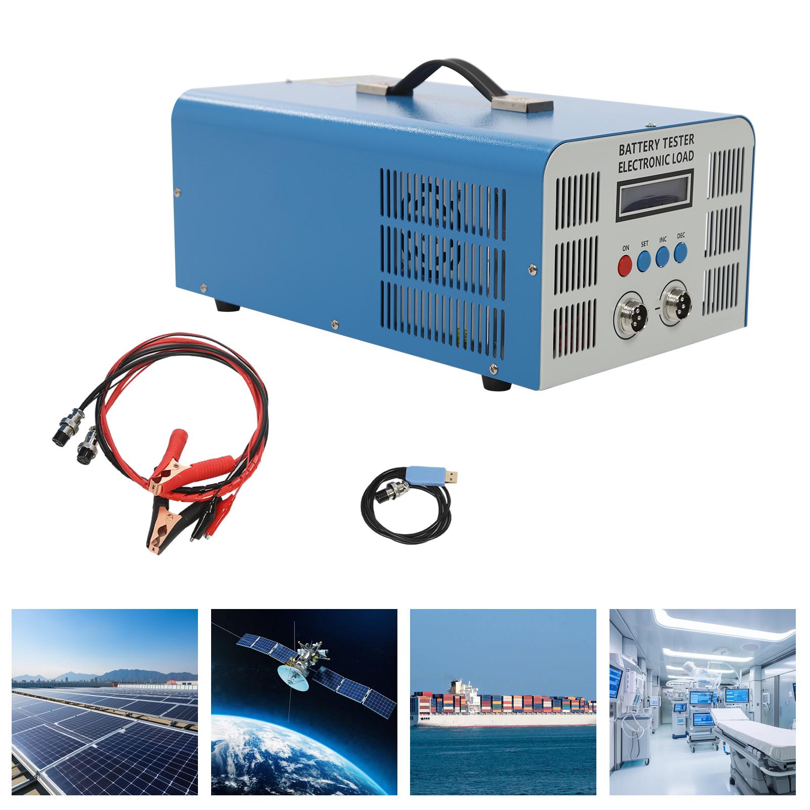 

Тестер емкости аккумулятора Blue Iron, тестер источника питания 110 В EBC-A40L, настольный вентилятор с активным охлаждением по стандарту США для троичного аккумулятора