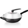 COOKER KING 32cm Cast Iron Chinese Wok