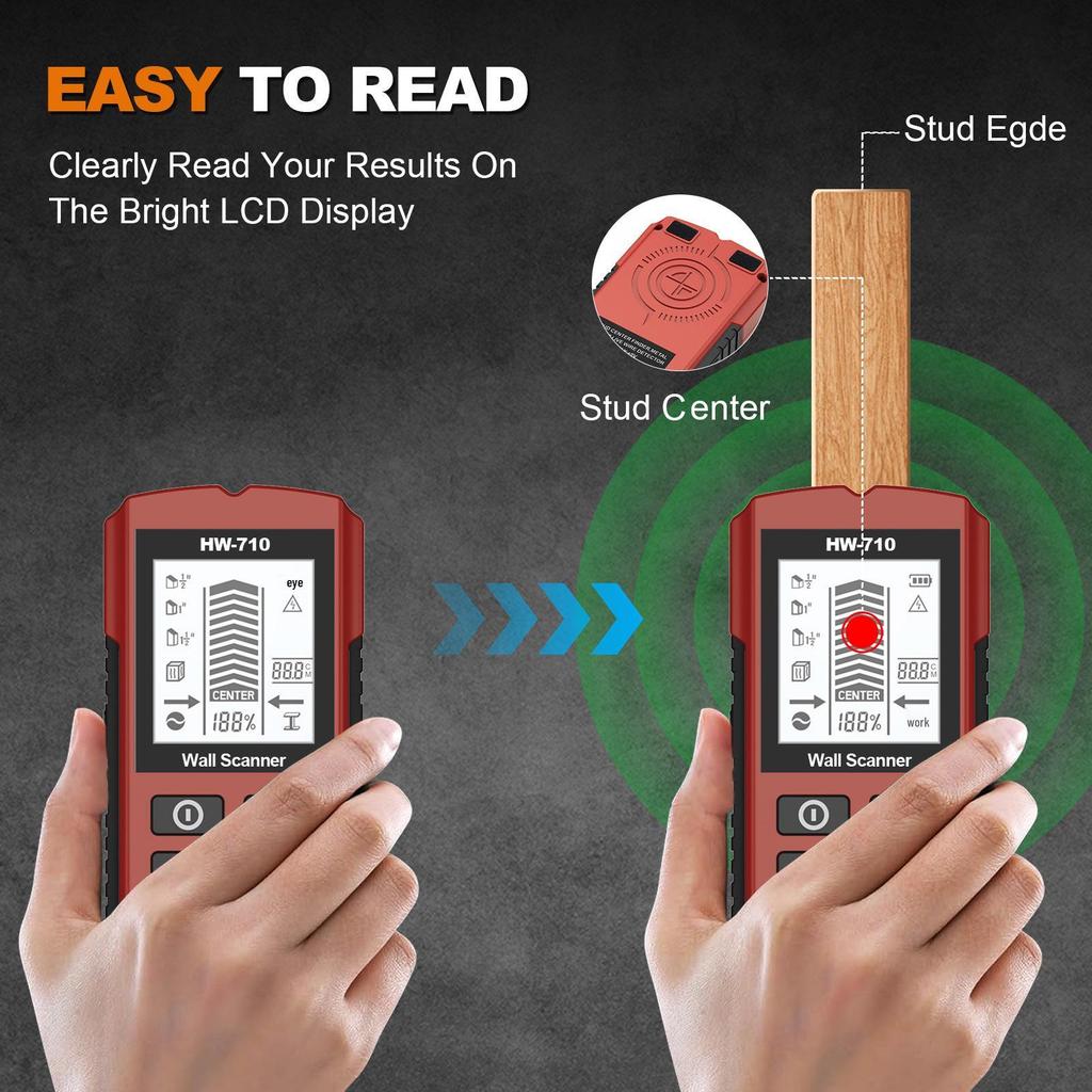5-in-1 Wall Detector: Stud, Column, and Metal Finder