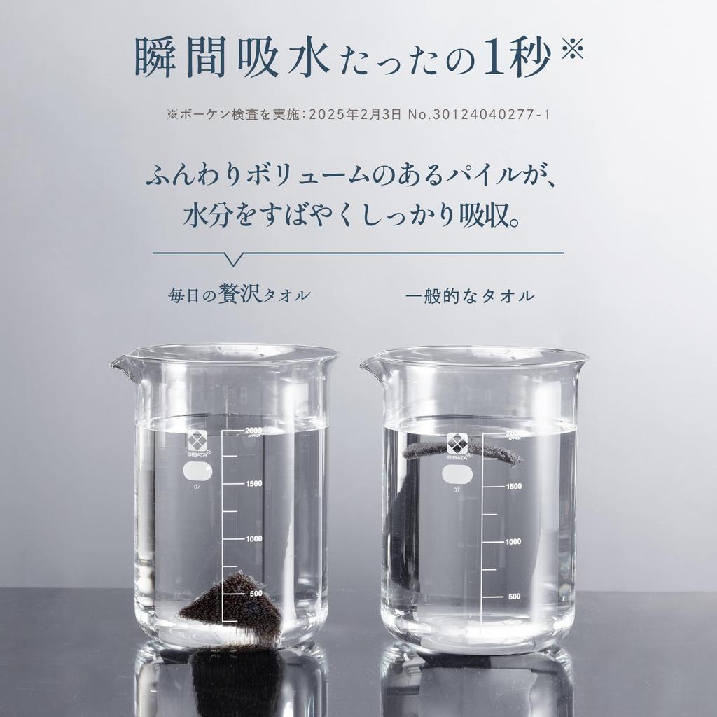 GOKUMIN Badlakan 60 x Låg Designade och Utvecklade av Japansk Premium Bomullshanddukar Lättviktigt Bad [Utsökt Mjukhet] (Set 2, Cirka