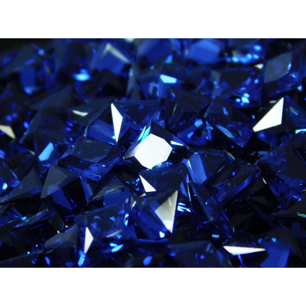 1.00 Carat 6x6 Natural Loose Gemstones Sapphire Square Shape Blue CERTIFIED Lot. Az-32404