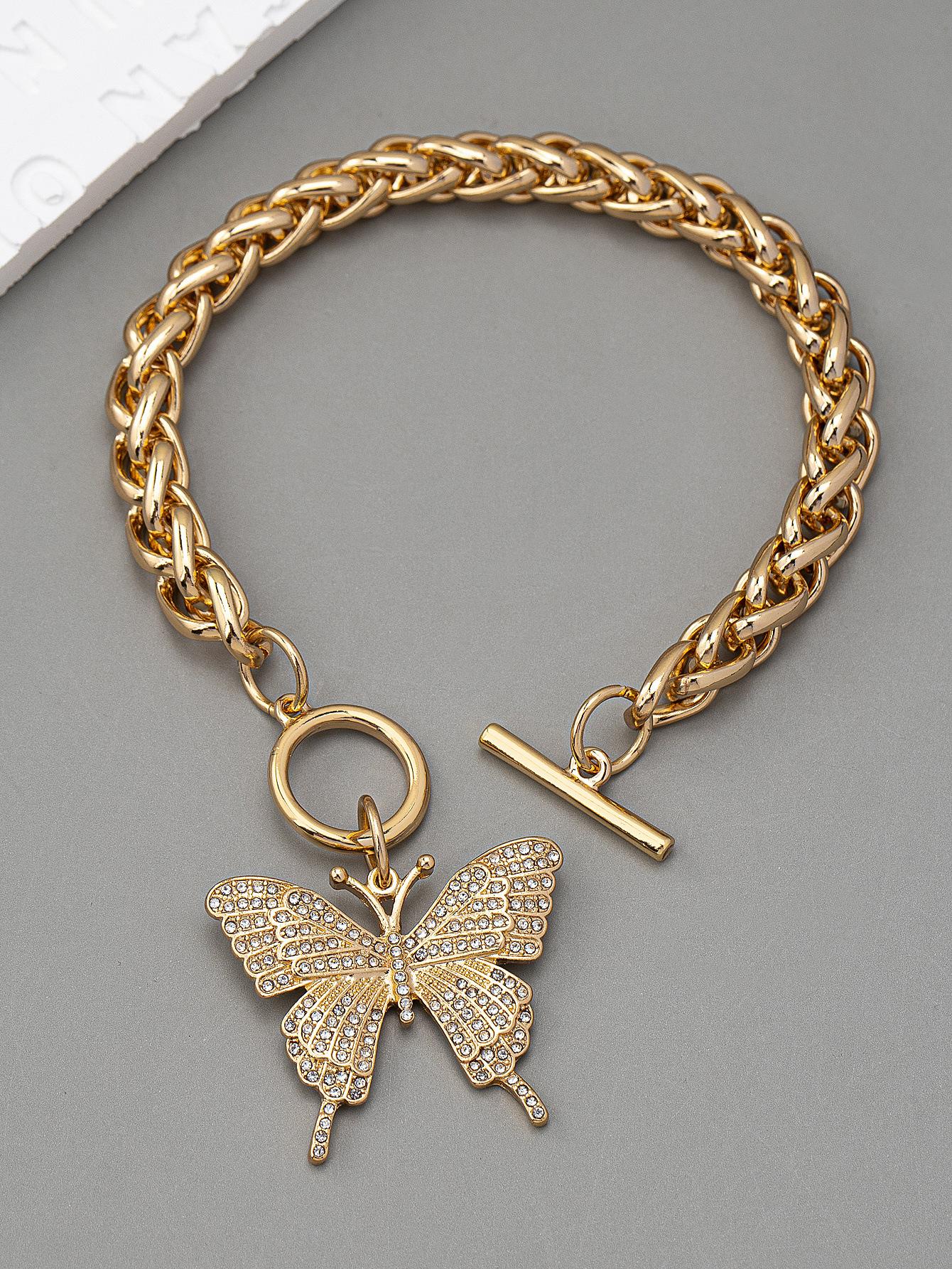 

Новый браслет-бабочка Французский ретро Универсальный Высококлассный Инс-стиль Ручная работа Циндао Ювелирные изделия