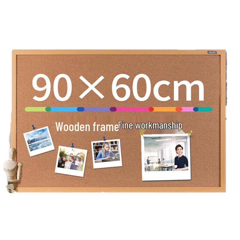 Deli 90x60cm Cork Message Board