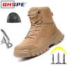 Men's Safety Shoes Labor Protection Steel Toe Sneakers Breatheable Men Boots Work Sneakers Anti-smash Anti Stabbing Waterproof