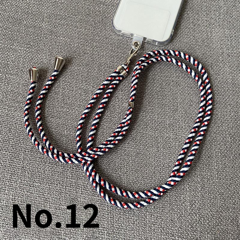 Verstellbares Nylon-Handy-Lanyard-Band, Handy-Fall-Patch-Lanyard mit Dichtung, Umhängeband, Telefon-Zubehör