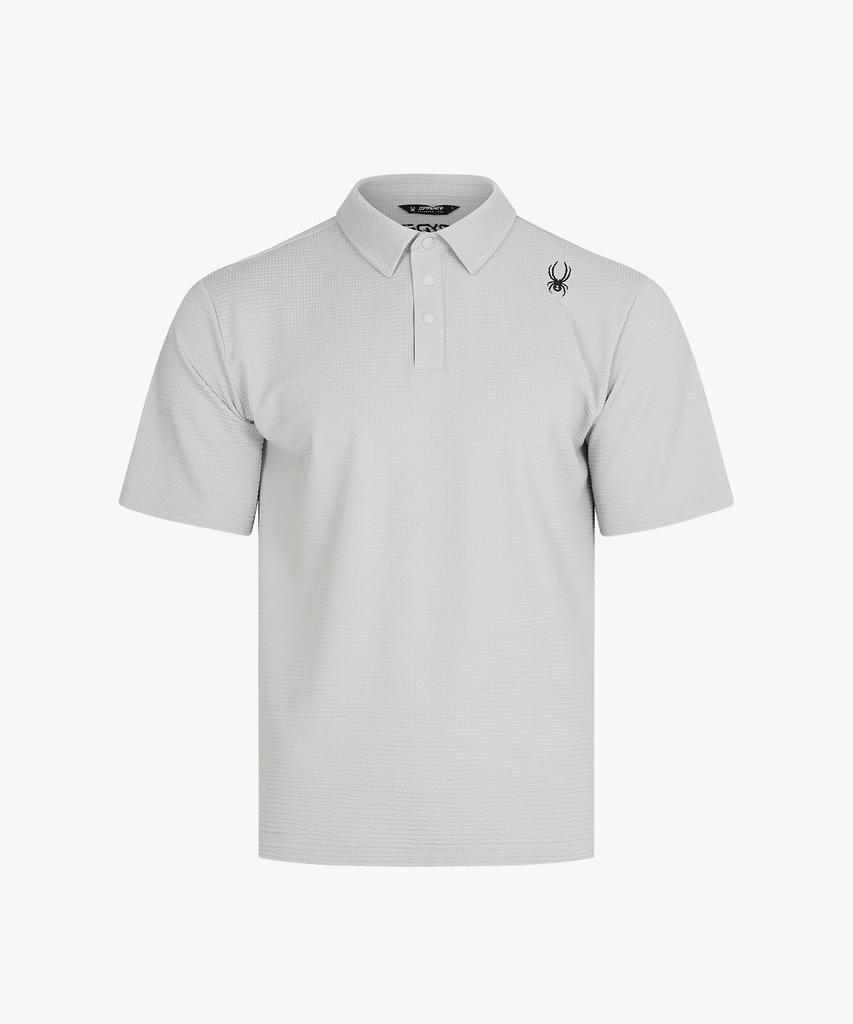 SPYDER Men'S Pro Web Cool Airy Seersker Collared Short Sleeve T-Shirt Splmcnts303Mlgr