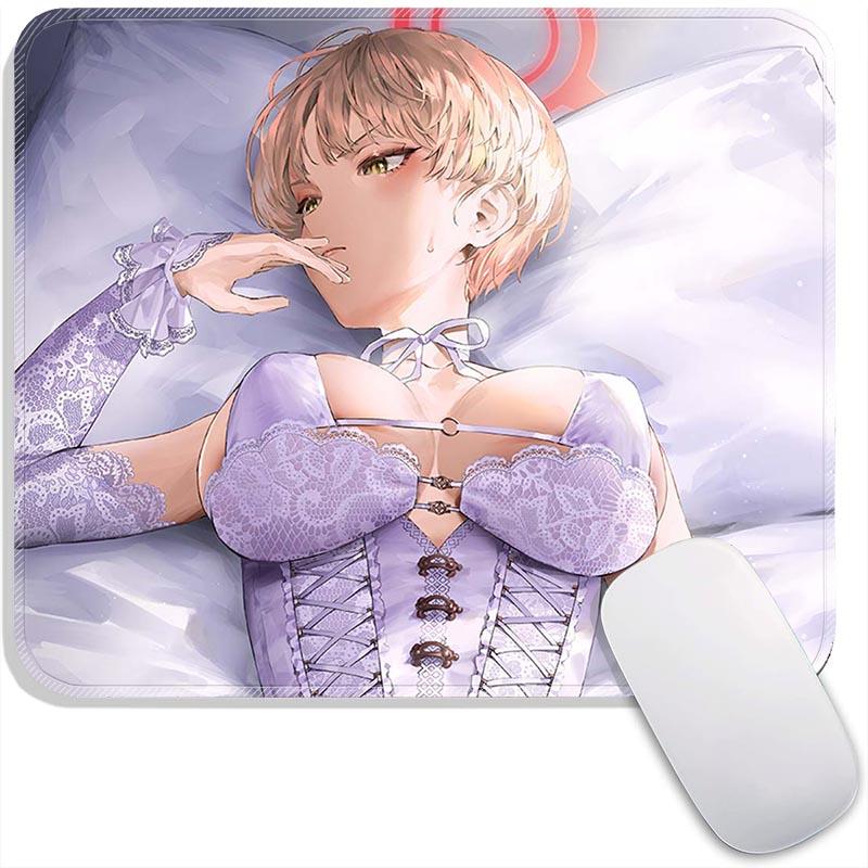 Anime Mouse Pad Small Gaming Mousepad Azusa Aris Himari Marina Iori Gamer Standard MousePads PC Compact Non-Slip Office Mousemat