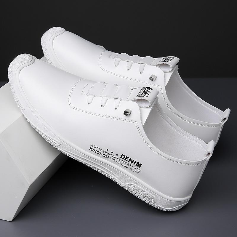 2025 new casual men's shoes breathable trend Doudou shoes lazy Doudou shoes soft sole white shoes 2025 direct sales