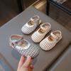 Girls' Sandals, Children's Princess Shoes, New Summer Floral Baby Soft-soled Open-toe Shoes, Summer Style Small Leather Shoes