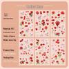 Yue Zhen Floral Retro Waterproof PET Die-cut Journal Stickers