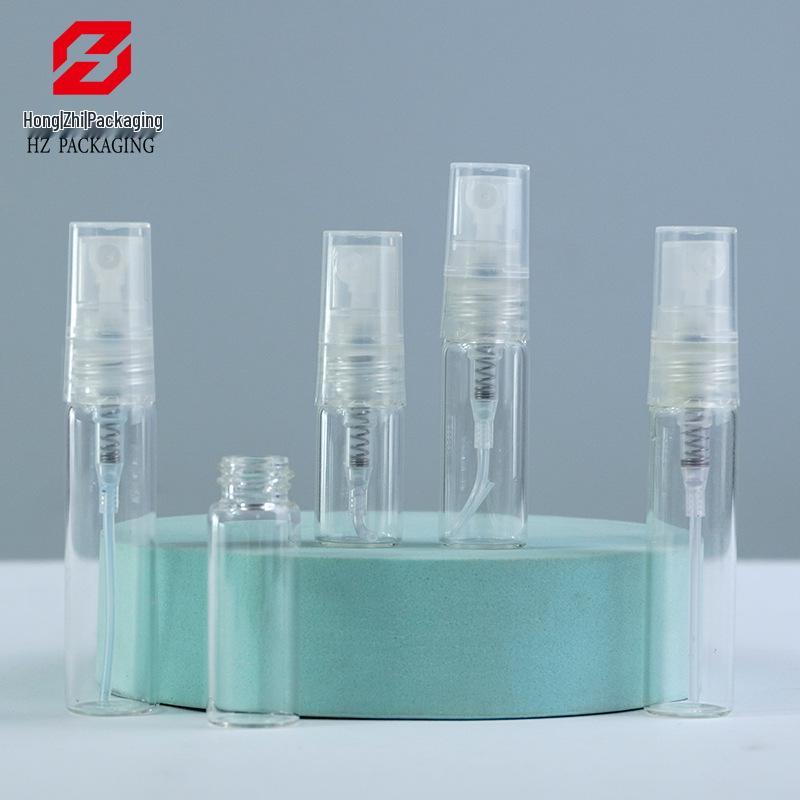 Transparent Trial Size Spray Bottle: 2ml, 3ml, 5ml Perfume Sample and Dispensing Bottle