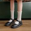 Female Summer Thin Model Pure Color Cotton Lovely Lace In The Tube Socks