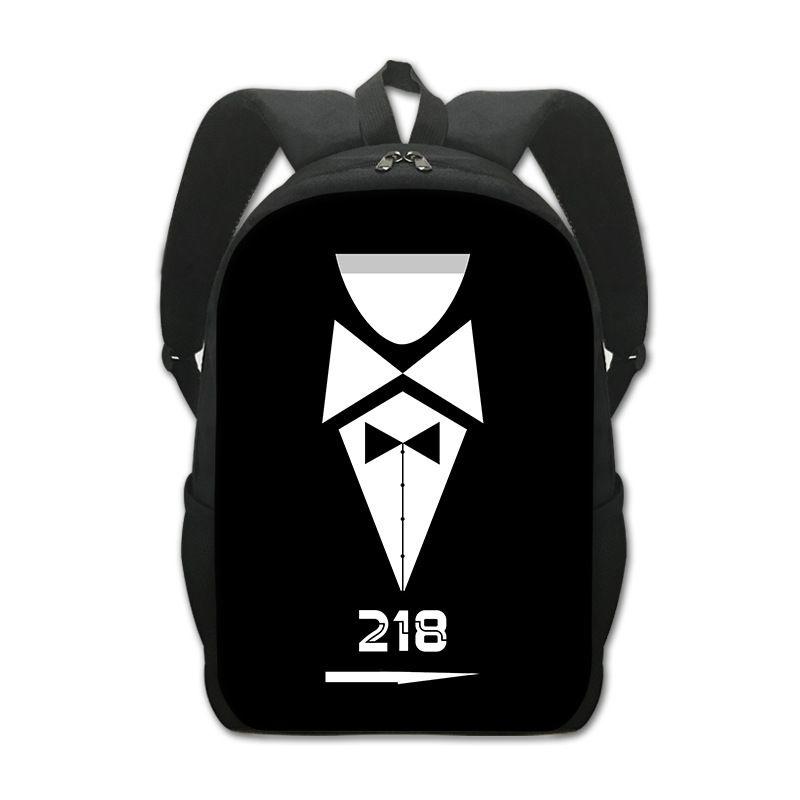 Squid Game Backpack Cartoon Schoolbag For Kids With Adjustable Shoulder Straps