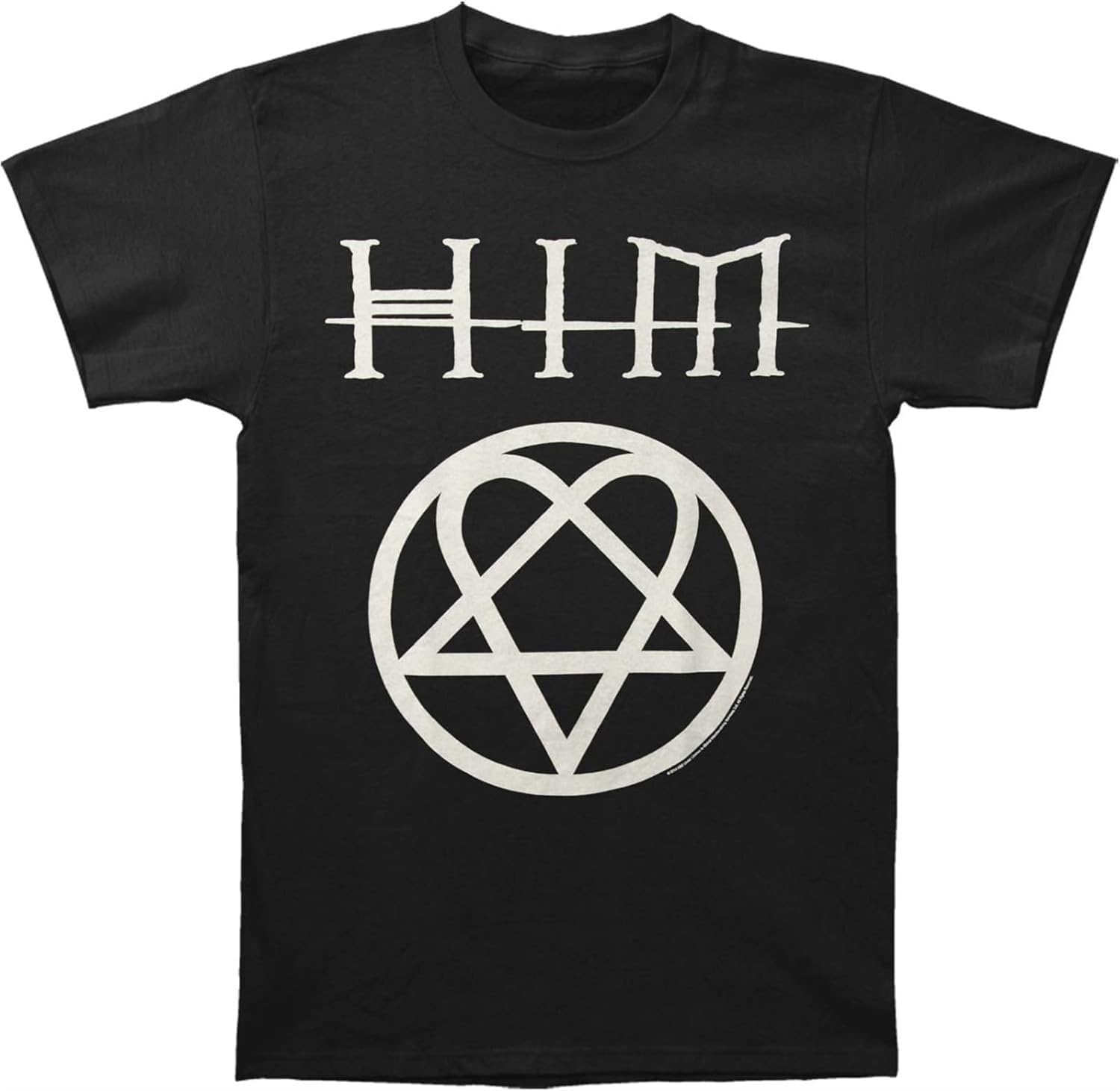 Him H.I.M Heartagram T-Shirt Mens Unisex Black Tees XL чёрный