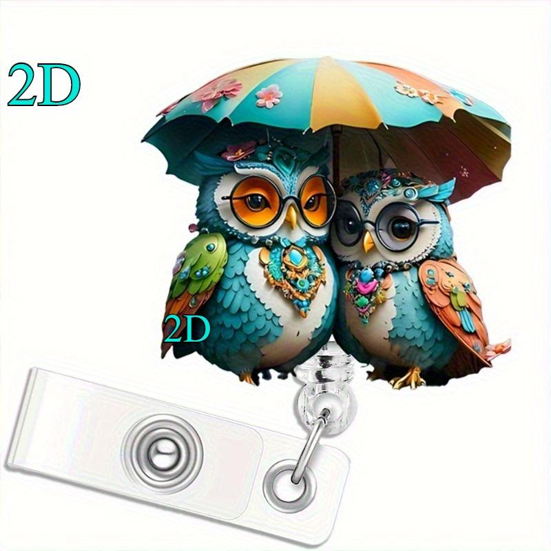 Fashionable Owl Badge Scroll for Nurses and Doctors. A Fun, Practical Gift for Owl Lovers.