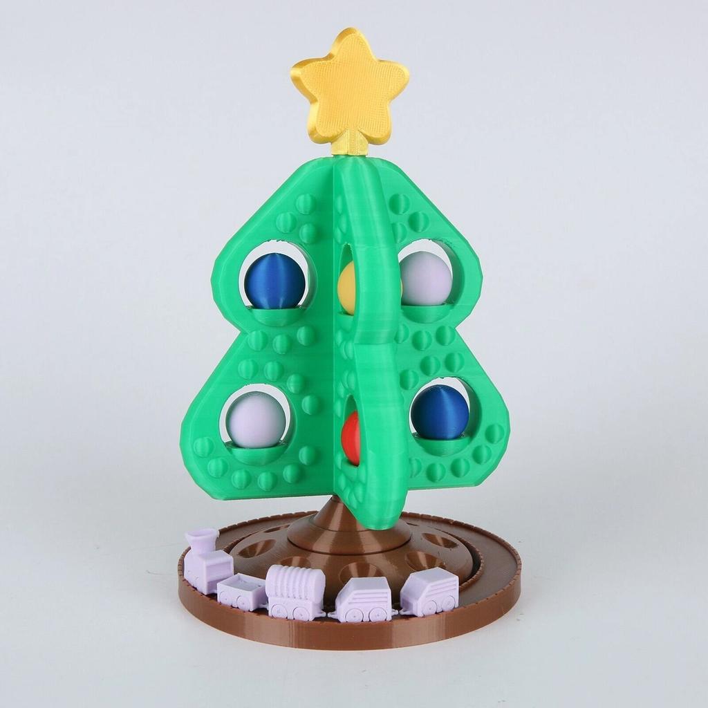 Christmas Tree Train Ornament 3D Printed Ornament Eco-Friendly PLA Material Holiday Decor Gift For Kids And Collectors
