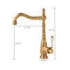 Antique Bathroom Faucet Brass Kitchen Faucet Chrome Basin Faucet Cold & Hot Water Mixer Sink Tap  Deck Mounted  Lavotory Tap