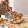 304 Stainless Steel Frying Oil Filter Grease Mesh Drainer Colander Household Circular Frying Oil Strainer With Handle
