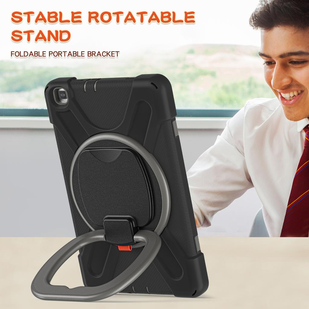 360 Rotating Kids Case For Samsung Galaxy Tab A 8.0 2019 SM-T290 SM-T295 Heavy Duty Stand Cover With Handle Grip Shoulder Strap
