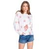 PJ Salvage Womens/Ladies Star Print French Terry Relaxed Fit Jumper